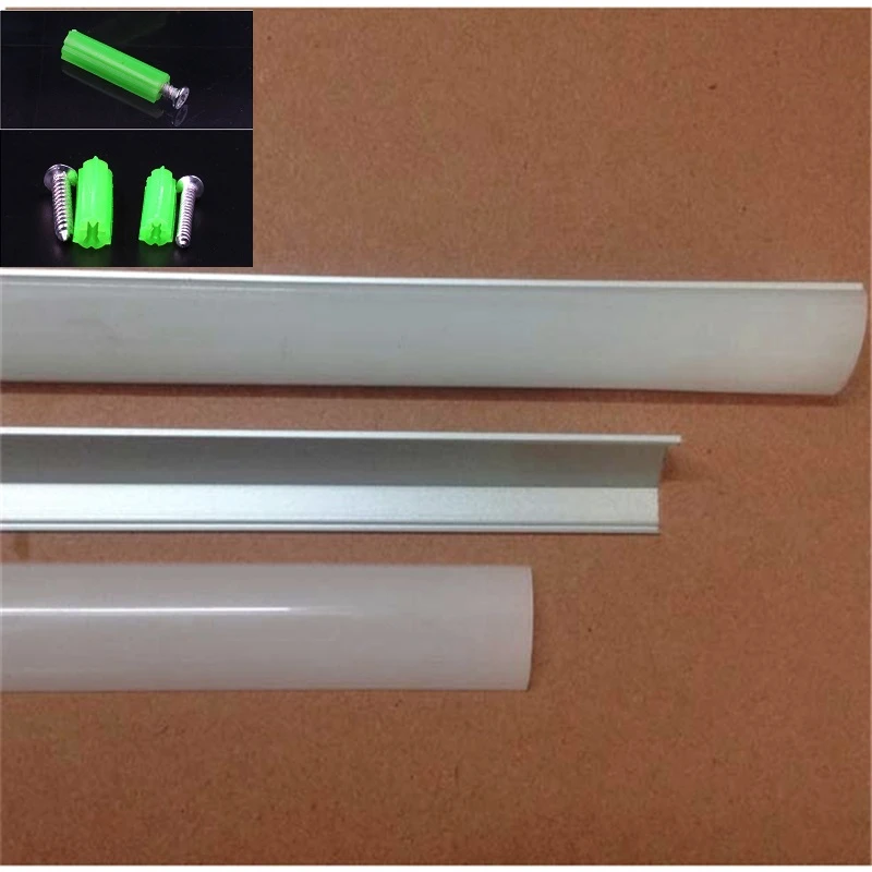 2-30Pcs/Lot 20Inch 50cm Led Aluminium Profile For 3528/5050/2835/5630 Strip 45degree Corner Channel With Cover Bar Light | Освещение