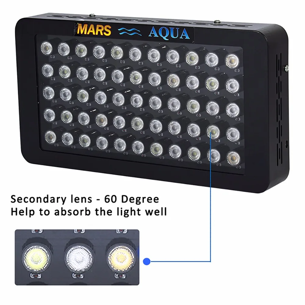 4PCS Marshydro Dimmable 165w LED Aquarium Lighting Full Spectrum for Reef Coral Marine Growing Light Plants |