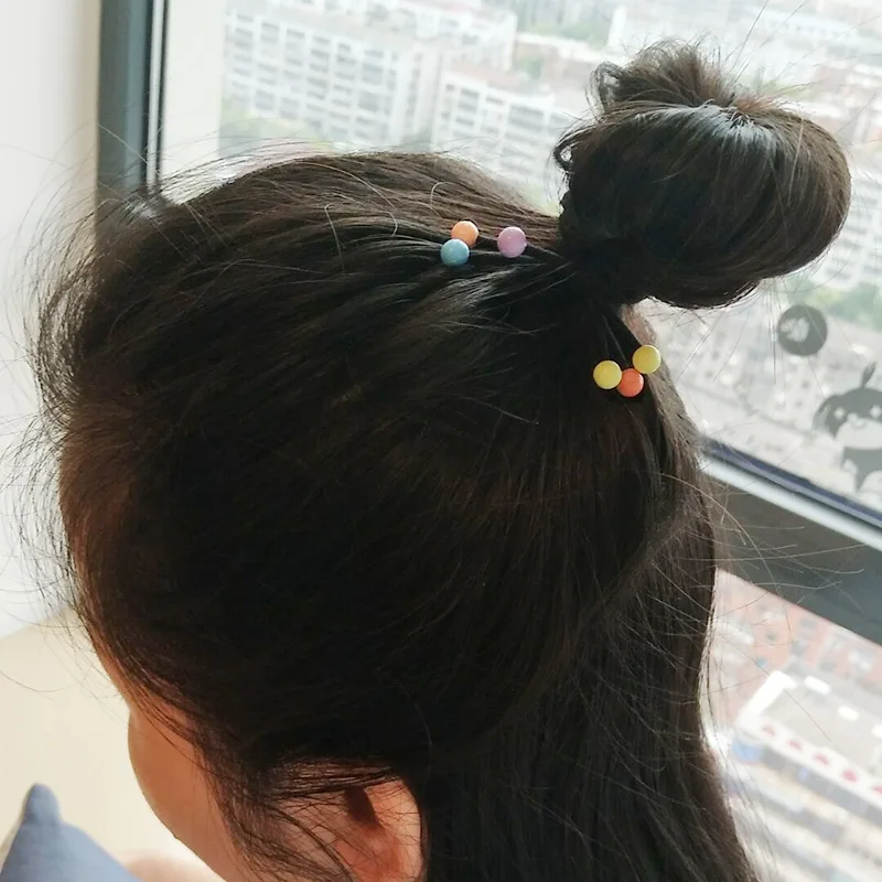 10 шт./партия Красные эластичные резинки для детей держатель конского хвоста