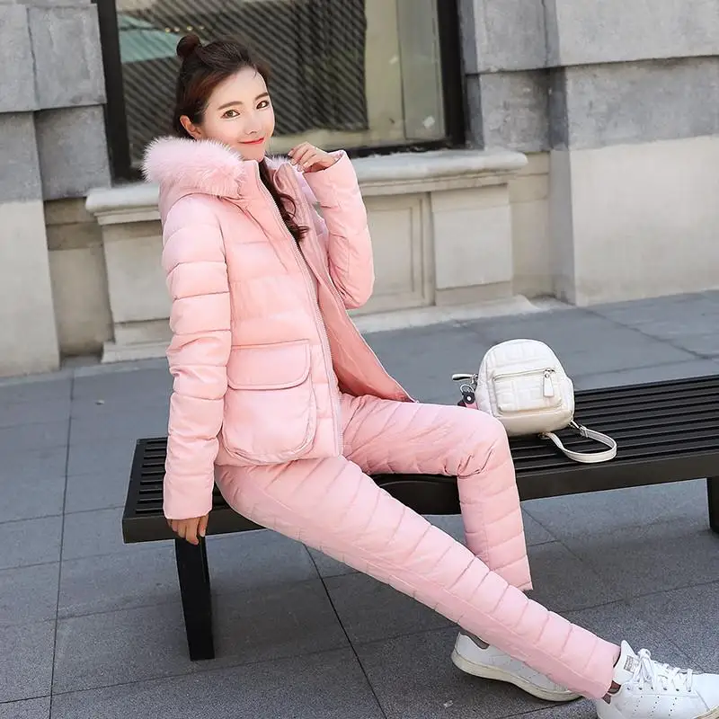 Новинка 2018 женский зимний пуховик с капюшоном и хлопковой подкладкой пиджак