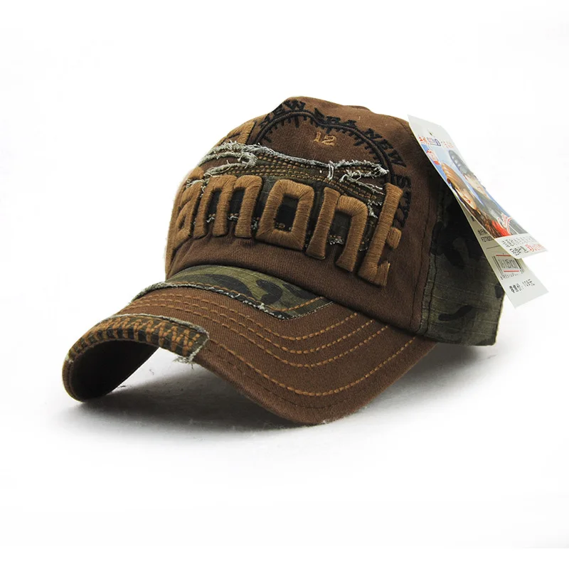 Женская кепка с изогнутыми краями JAMONT в стиле хип-хоп Кепка камуфляжным принтом