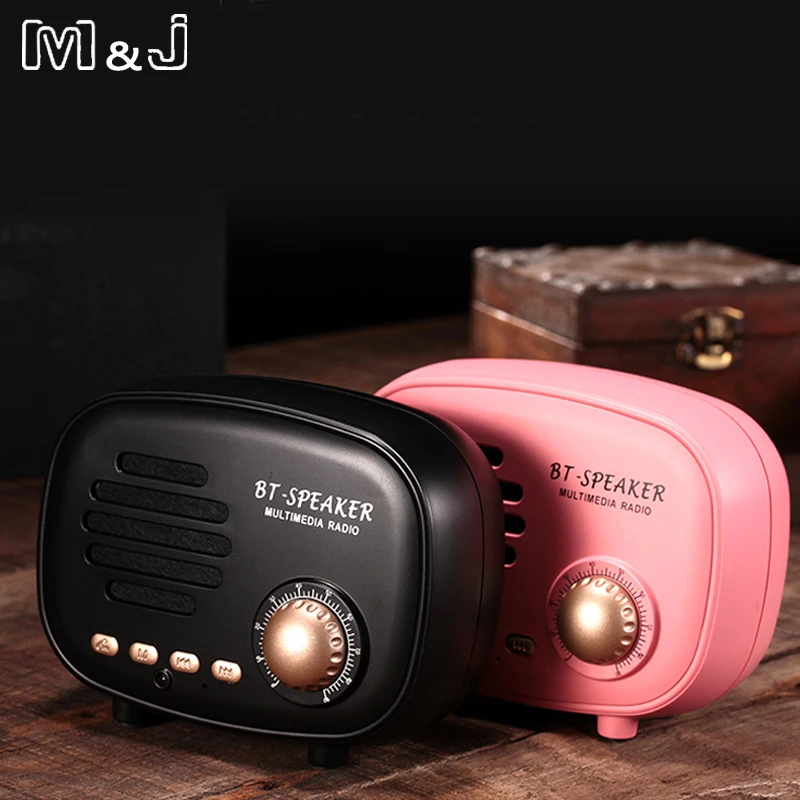 Классический мини портативный Bluetooth-динамик в стиле ретро сабвуфер Беспроводной
