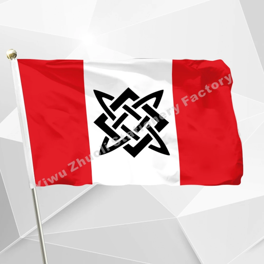 

Flag Slavic Sun 90 x 150cm 100D Polyester Red Russia Russian Slav Slavic Kolovrat Runes Banner For Home Decoration