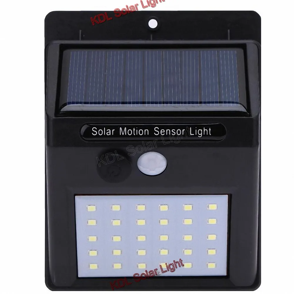 30 LED Солнечный свет наружная Солнечная лампа с PIR датчиком движения на солнечной