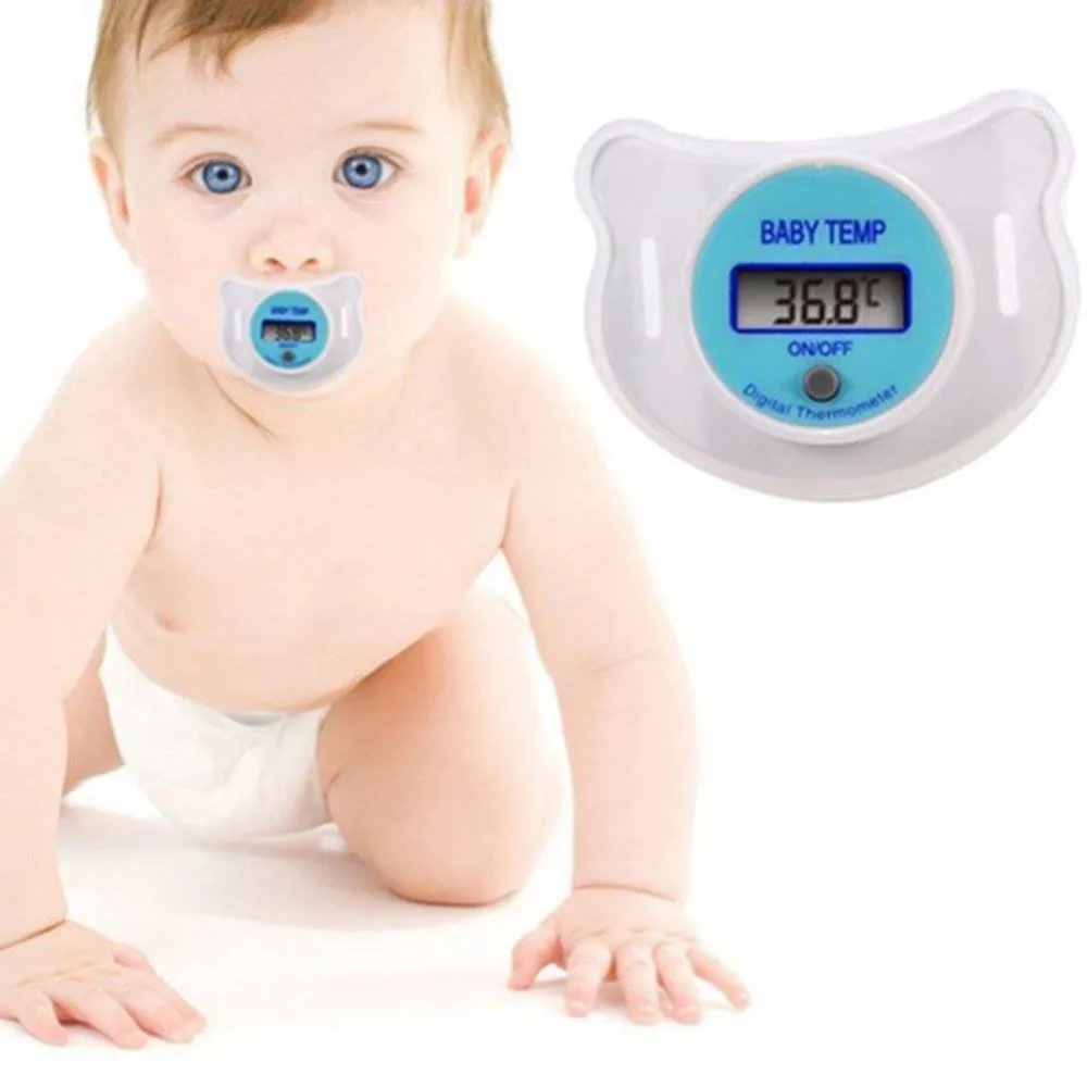 

LCD Digital Mouth Nipple Pacifier Chupeta Termometro Testa Baby Nipple Thermometer Termometro functional Baby Pacifier