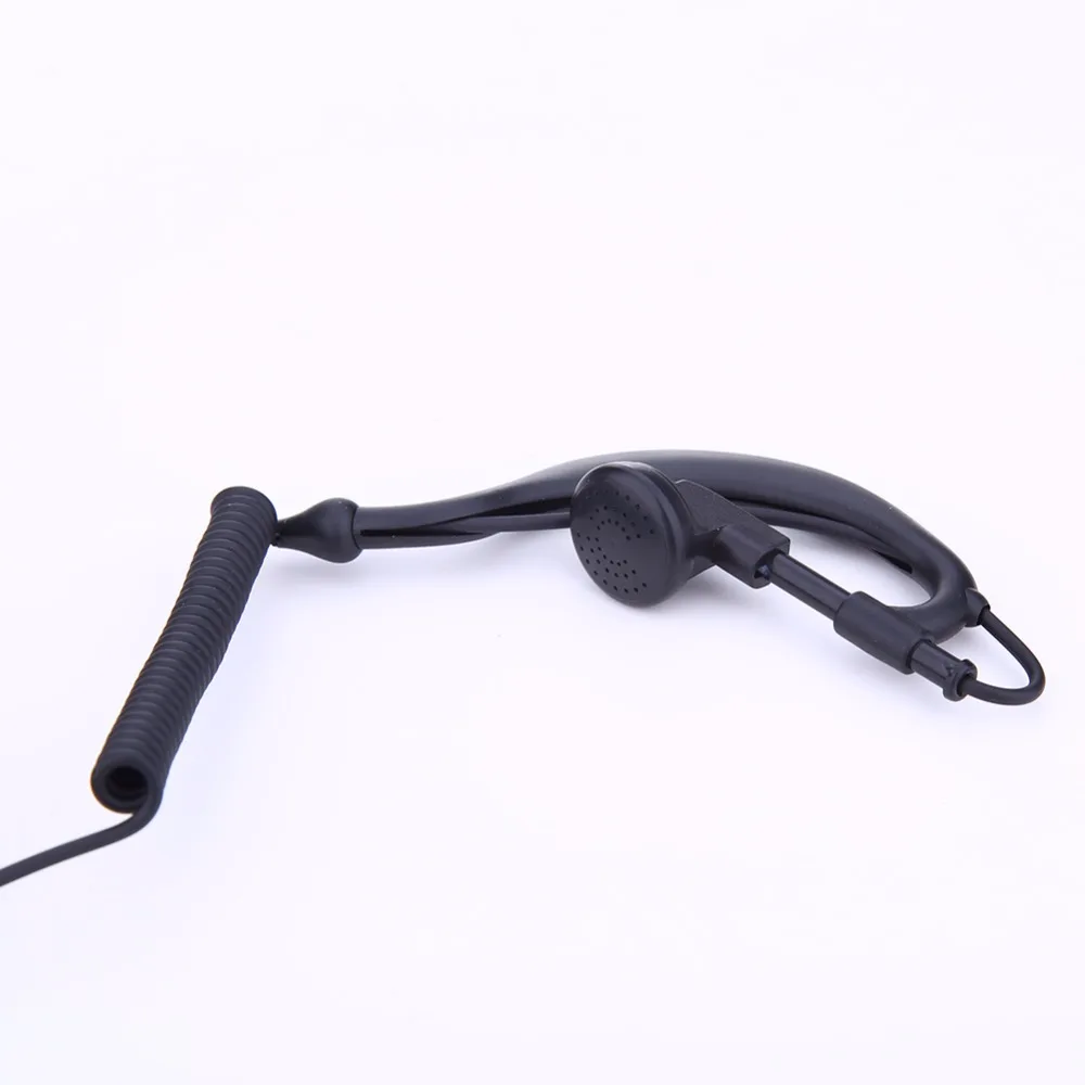 2 PIN гарнитура функция PTT MIC 1 м Ушные крючки наушники для рации переговорные
