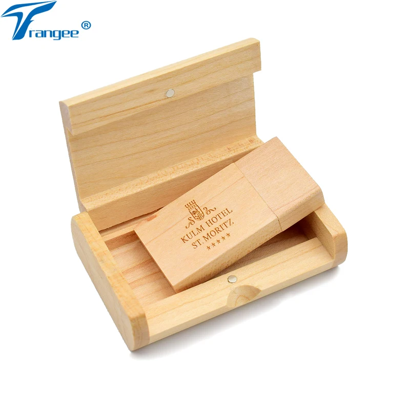 Деревянный USB флеш-накопитель Maple Pendrive персонализированный логотип (более 5 шт.