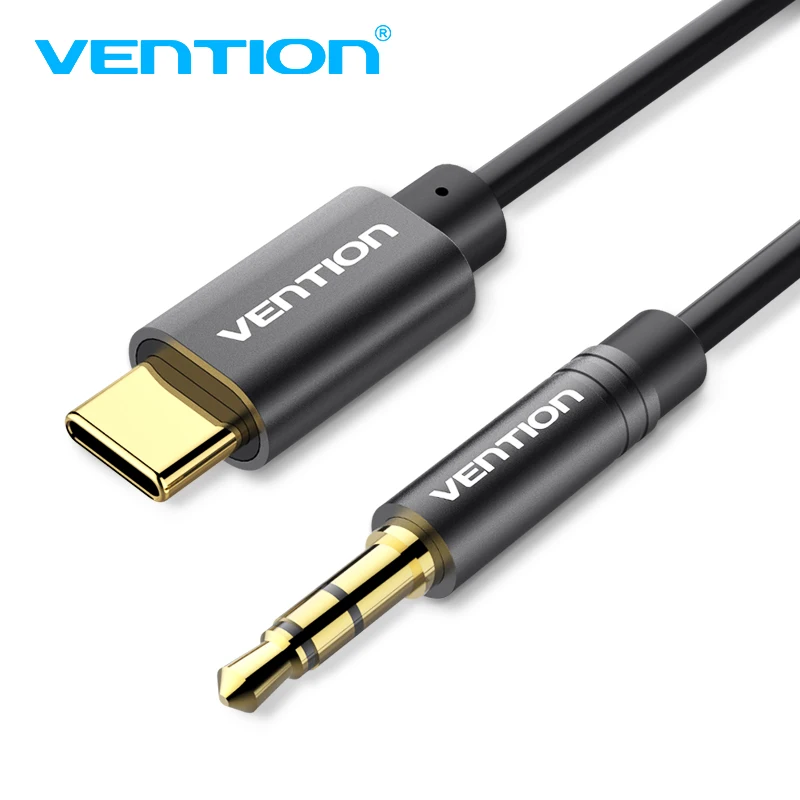 Аудиокабель Vention USB Type C на 3 5 мм кабель Aux гибкий пружинный шнур для автомобильной
