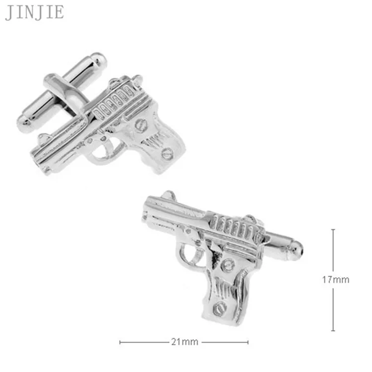 New Fashion copper Gun Styling Glossy Metal Cuff Nail Men's Business Casual French Shirt Button Cufflinks Gifts for Men | Украшения и
