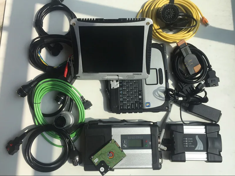 Professional MB Star C5 SD Connect With Newest 2022 1TB HDD 2in1 for BMW wifi ICOM NEXT Programmer with cf-19 i5 Laptop |
