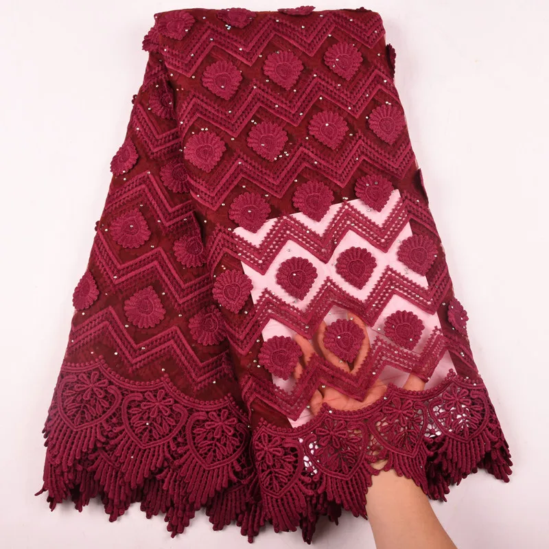 Высококачественная африканская кружевная ткань 2019 Кружевная аппликация из