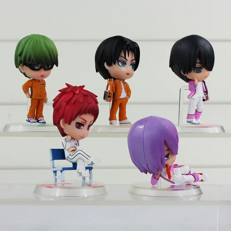 5 шт./лот Куроко Без корзины куроко Tetsuya Kuroko No basuke ПВХ Модель фигурка игрушка