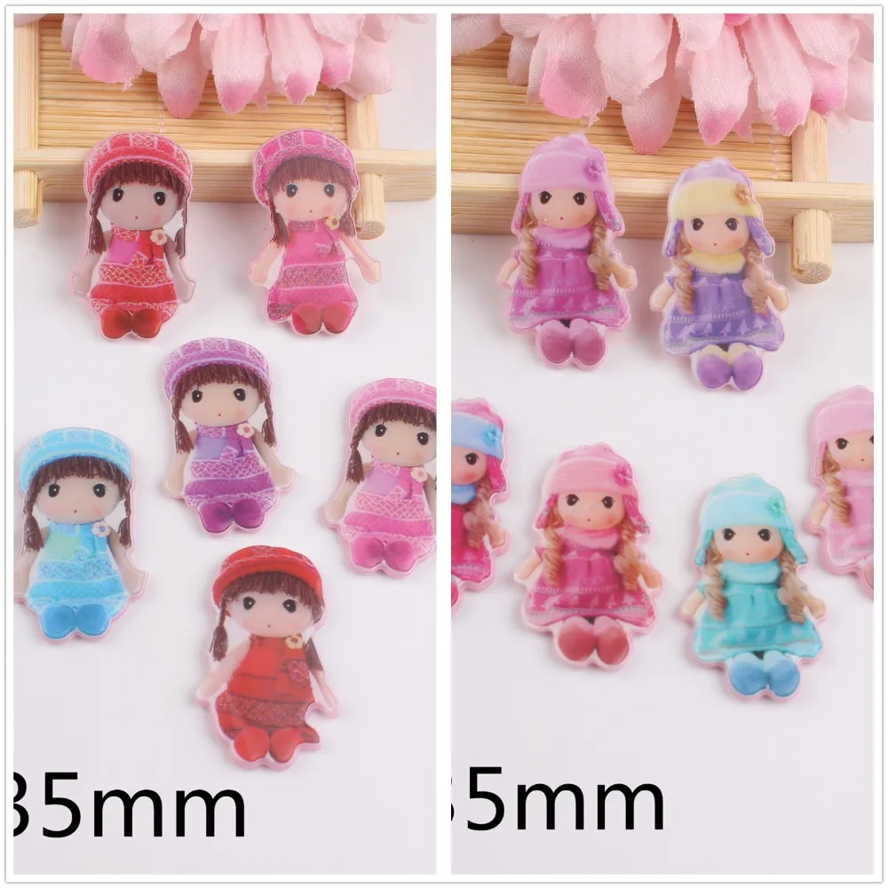 

10pcs/lot kawaii planar resin baby dolls flat back resin cabochons accessories