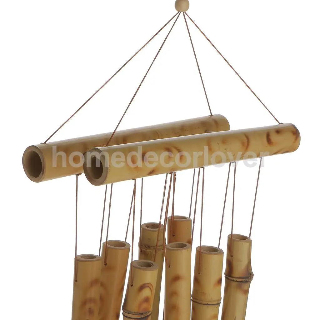 Глубокий расслабляющий 8 трубок бамбук бабочка Часовня колокольчик ветряная