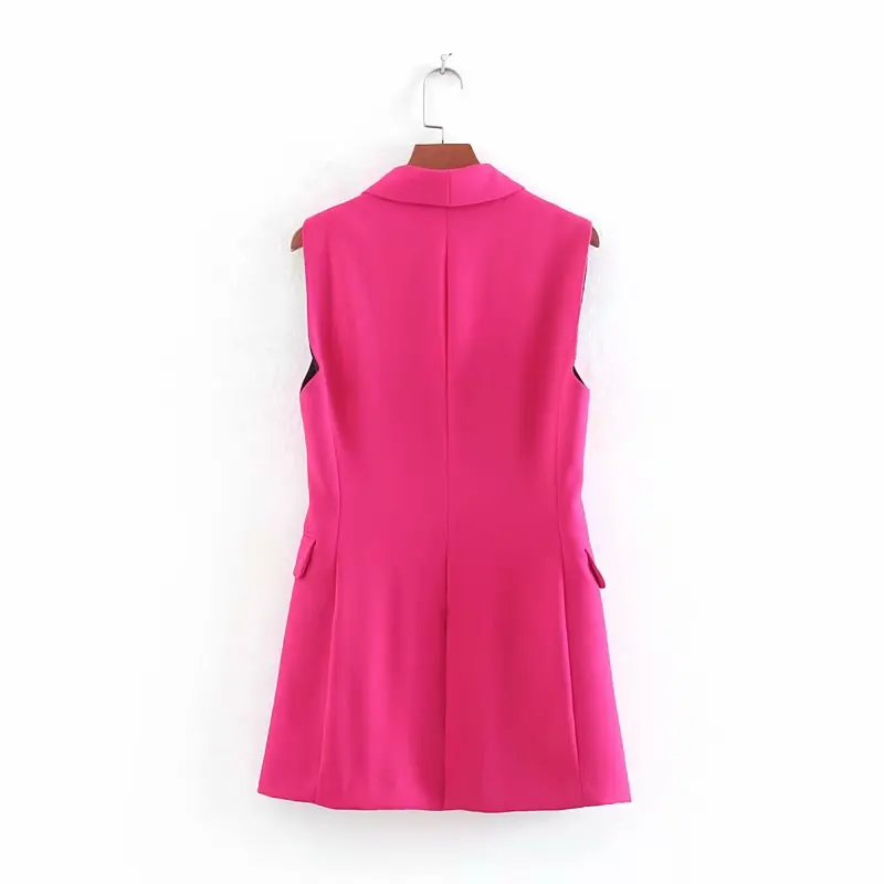 Autumn Vest Women 2019 New Arrival Double Breasted Outwear Sleeveless Tops Fall Clothing Modern Lady Casual Vests | Женская одежда