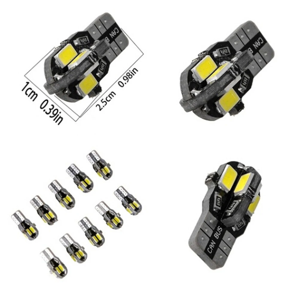 10 x Canbus T10 194 168 W5W 5630 8 светодиодный SMD белый автомобиль клиновидные боковые светильник лампа