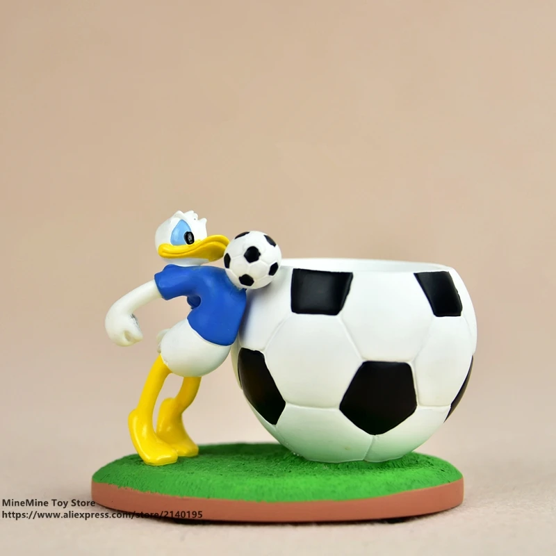 ZXZ Donald Duck brush pot 8cm Action Figure Anime Mini doll Decoration PVC Collection Figurine Toys model for children gift | Игрушки и