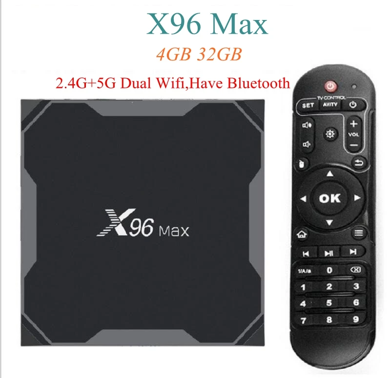 4GB 32GB 5 шт. X96 Max tv Box Android 8,1 Amlogic S905 X2 4 Гб DDR4 64 Гб Max 2,4 г/5 г двойной WiFi USB3.0 BT4.2 поддержка 4K H.265 медиаплеер - Цвет: 4GB 32GB
