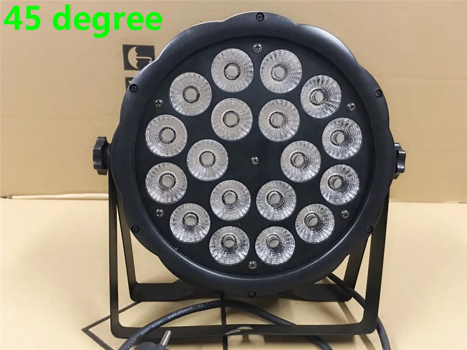 Светодиодный Par 18x12 Вт RGBW 4в1 luce della lavata di Lusso контроллер DMX светодиодный плоский Luci