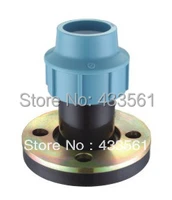 quality pp compression fittings flange dn40x1 12 connector for farm water irrigation pipeline application
