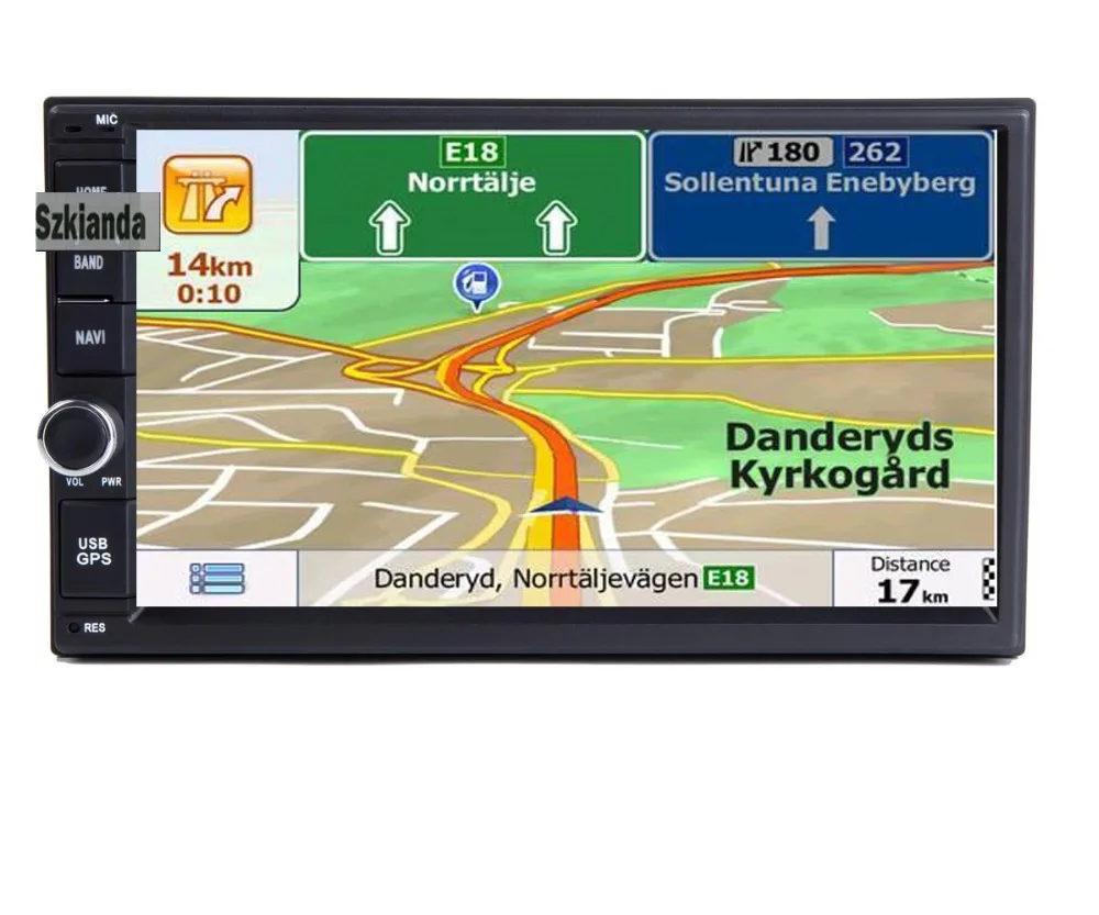 Автомобильный DVD-плеер с GPS android 8 1 2 din радио новая Универсальная GPS-навигация