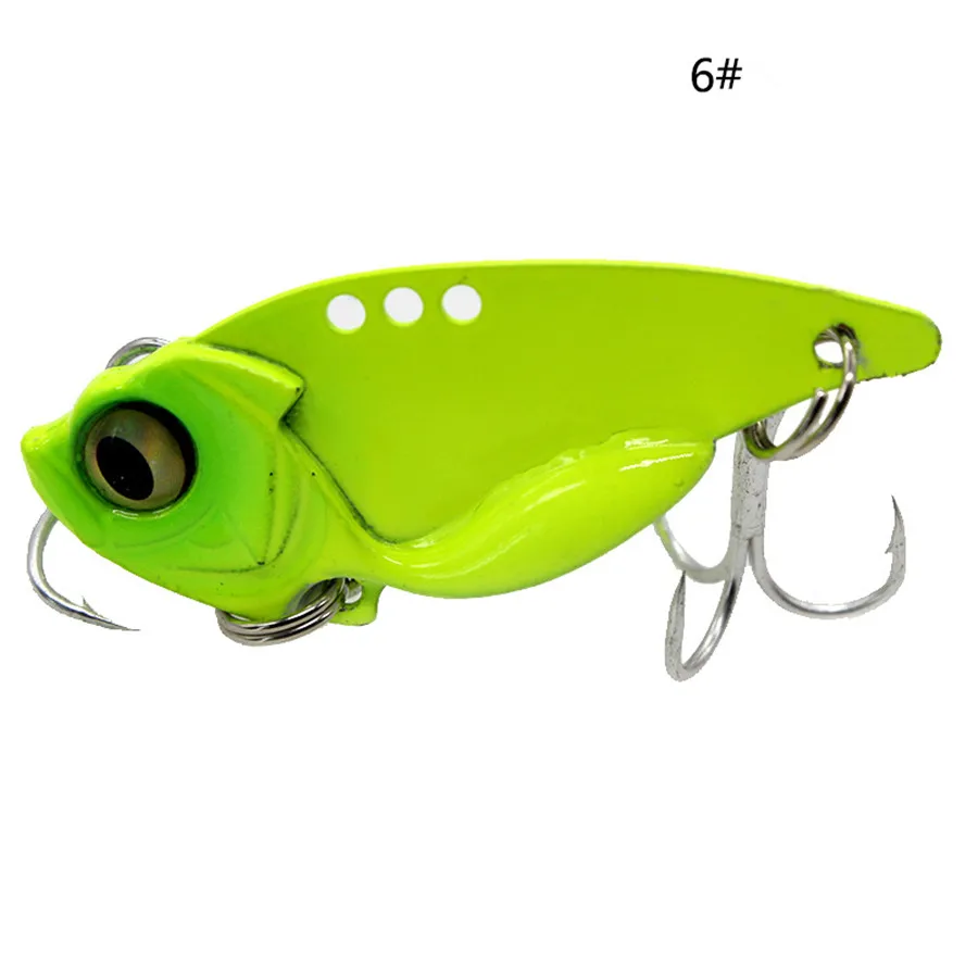 45mm11g металлическая вибрационная приманка для морской рыбалки VIB Blade Jig, жесткая Тонущая приманка, искусственный вибратор, приманка - Цвет: 6