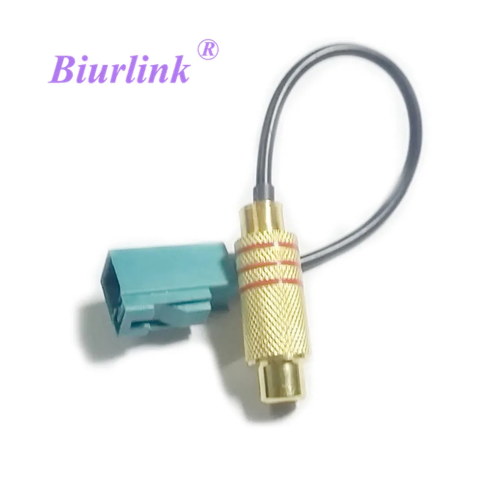 Адаптер RCA Biurlink Fakra для MERCEDES Video Bla punkt NX Comand Золотая вилка|fakra adapter|adapter fakrafakra rca adapter |