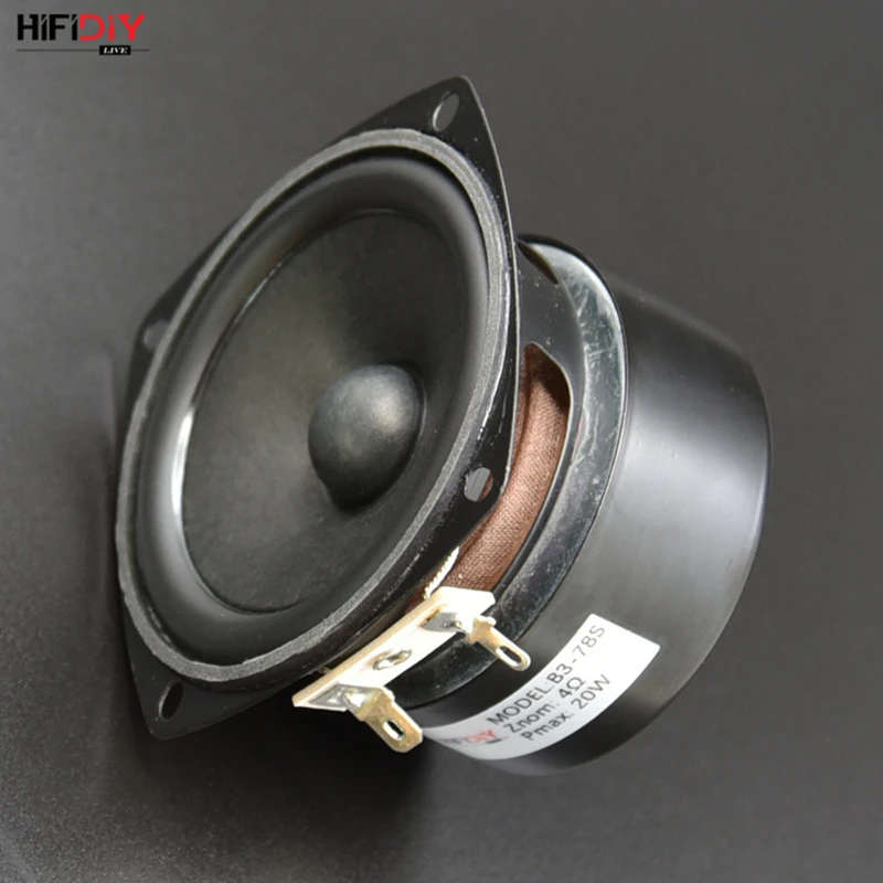 HIFIDIY LIVE Hi-Fi 3 дюйма 78 мм полночастотный динамик 4OHM 20 вт высокий альт бас громкоговоритель B3-78S