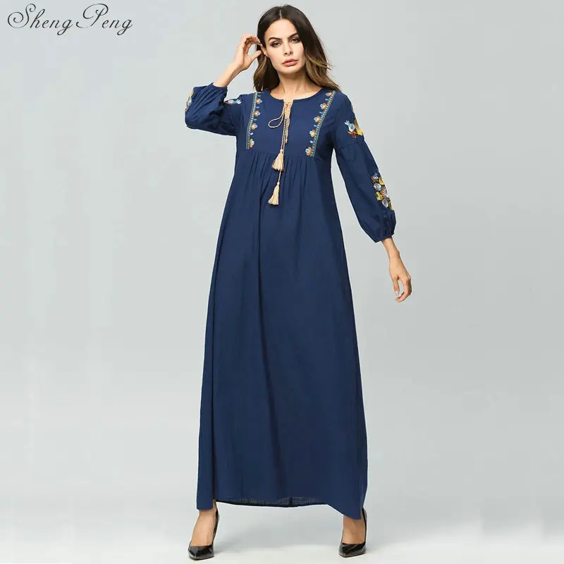 Женские длинные платья Abaya модная женская одежда в мусульманском стиле