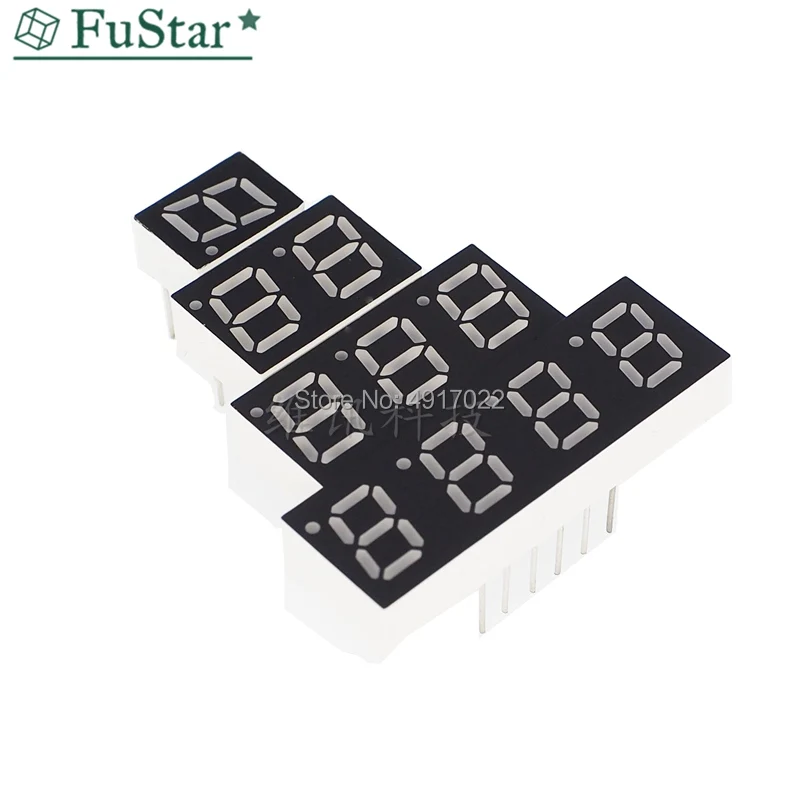 

10pcs 0.28 inch Display Clock Digital Tube Common Cathode Common Anode Module 0.28" 7 Segment Red LED DIY 1bit 2bit 3bit 4bit