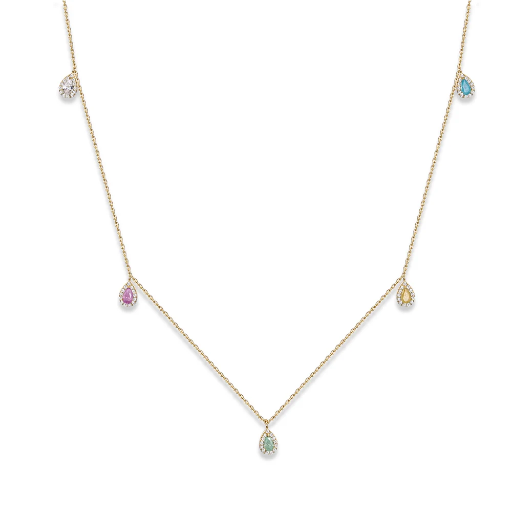 Новая мода Мода изделия капли воды кисточкой колье Цепочки и ожерелья подарок