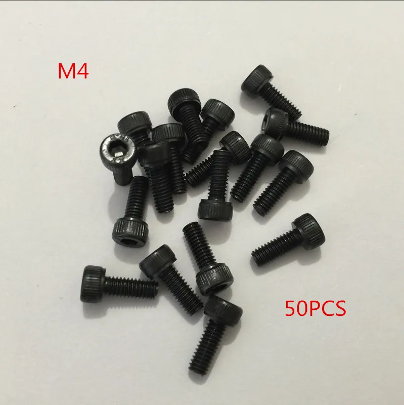 50 шт. 12 9 высокопрочные винты с шестигранной головкой M4 * 5/6/8/10/12 мм|hex socket screw|socket