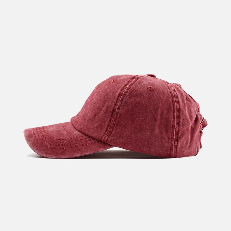NSK Baseball Cap For Men Women Hip Hop Washed Cotton Snapback Vintage Hat Adjustable Ponytail Casual Simple Style | Аксессуары для