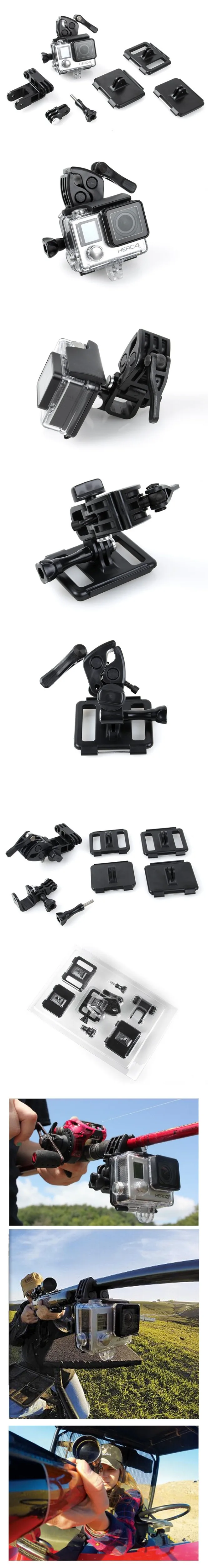 Go pro hero 6 фиксированный зажим держатель пистолет/Удочка/лук/стрела селфи монопод база для Gopro hero 6 5 4 SJCAM SJ4000 для Xiaomi YI 4K