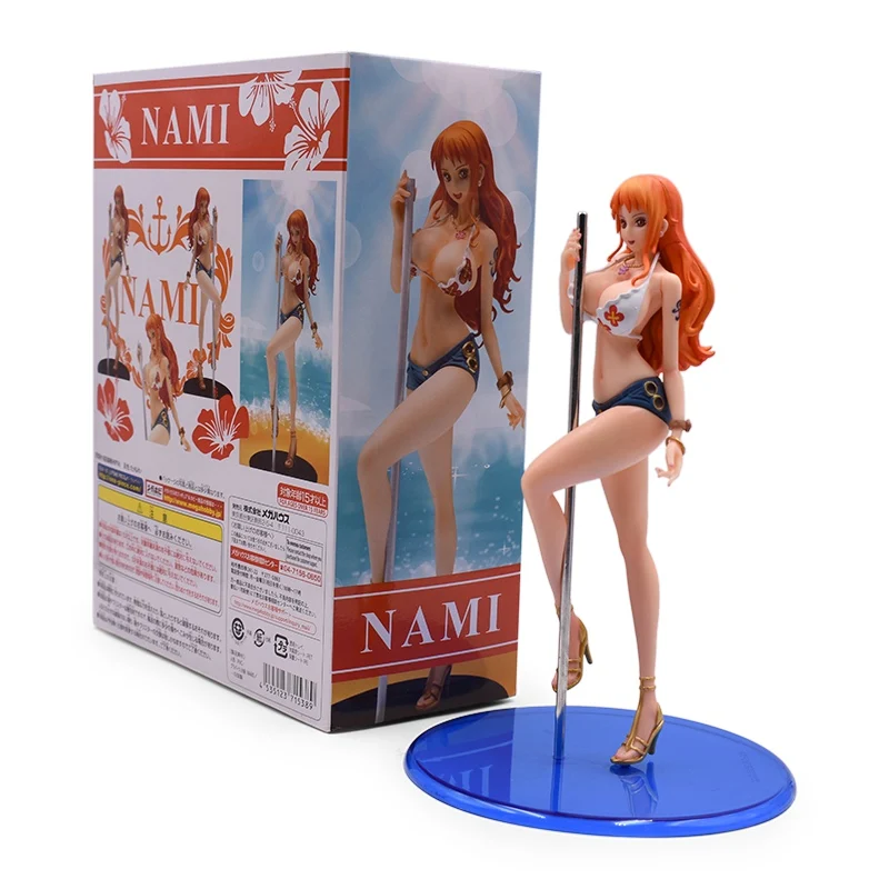 With Box Одна деталь Nefeltari Vivi Аниме фигурки 24 см мультфильм ПВХ Кукла коллекционная фигурка модель игрушки подарок на день рождения для друга - Цвет: With Box