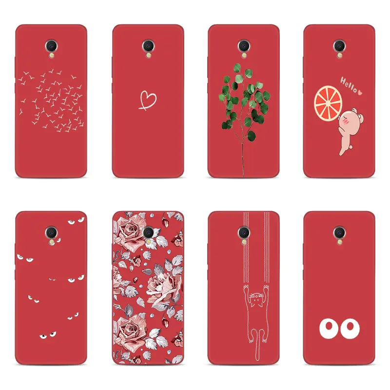 Матовый чехол для Meizu E3 MX6 M6S силиконовый цветной матовый с полной защитой M5 M6 Note |