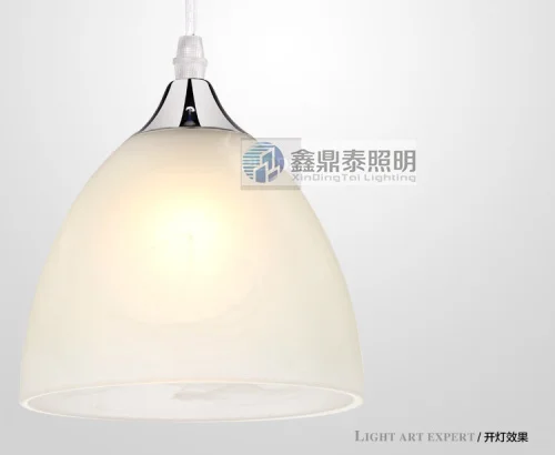 Современные подвесные светильники liustra с одной головкой из бежевого стекла для