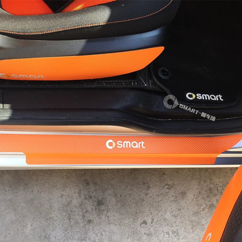 Защитная Накладка на порог для Smart Accessories защитная из углеродного волокна smart fortwo