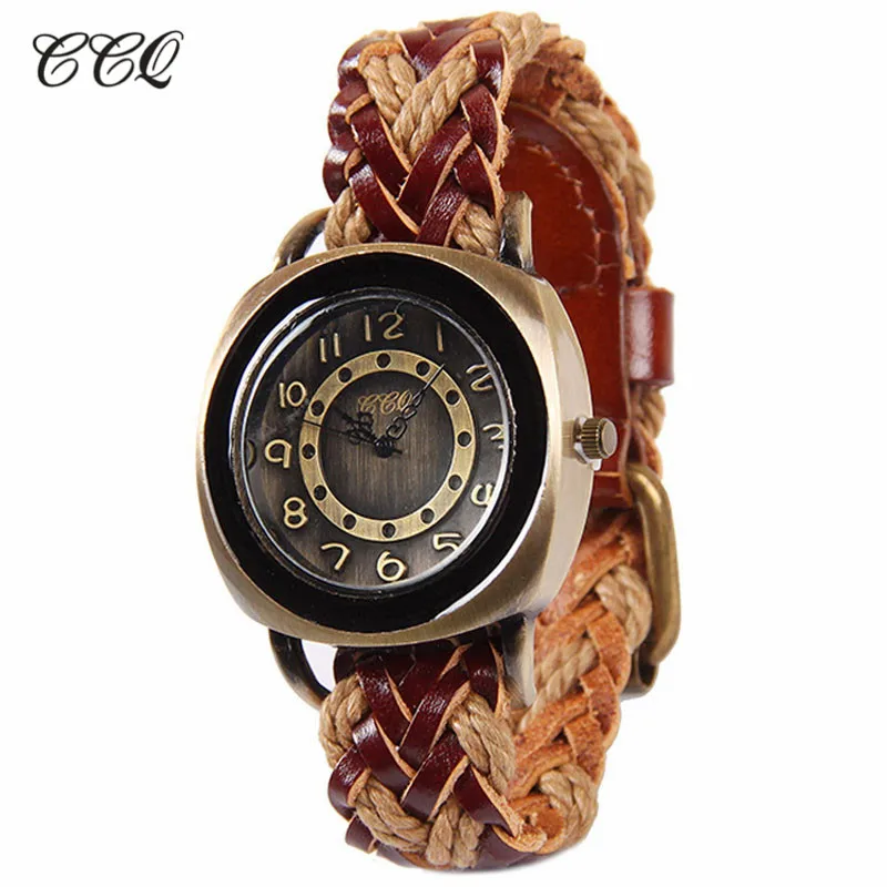 6 Цвет Ретро Случайный Кожаный плетеный ремешок Мода Простой Высшего Качества