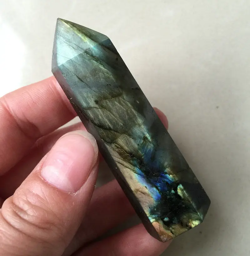 Каменные камни с заостренным лабрадоритом палочка из Лабрадорита натуральные и