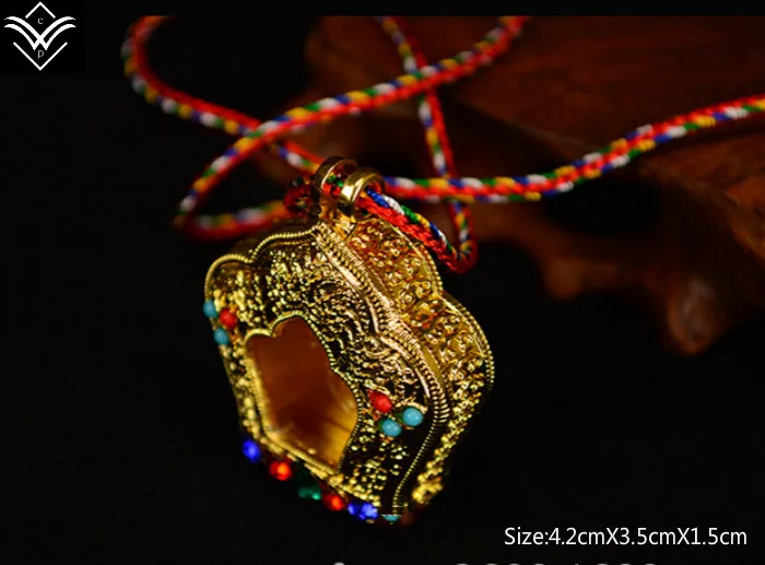 Модный калачакра-дизайн сбора десяти мощных элементов сияющий камень коробка