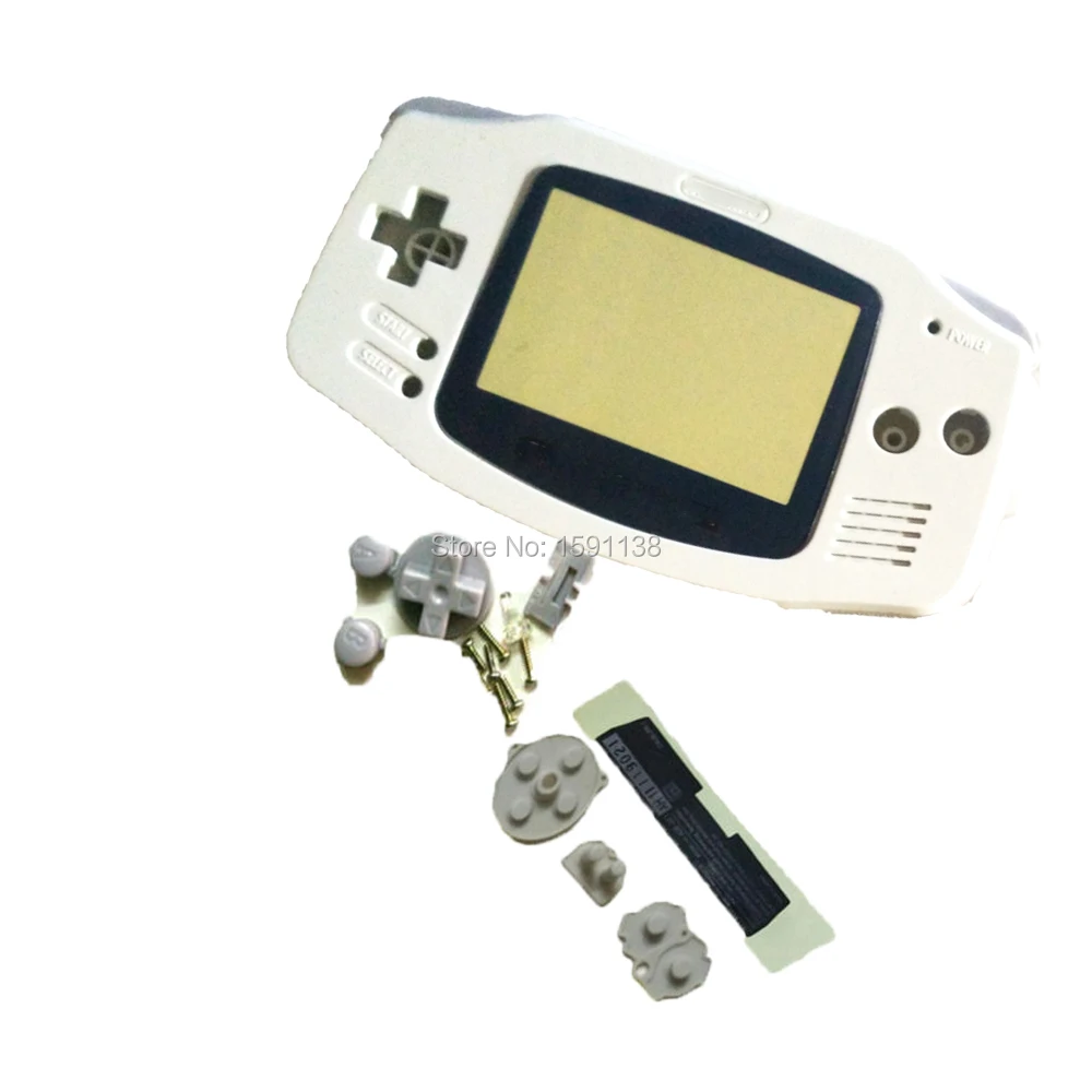 Горячая распродажа полный Корпус белый Цвет оболочка для NintendoGameboyAdvance чехол