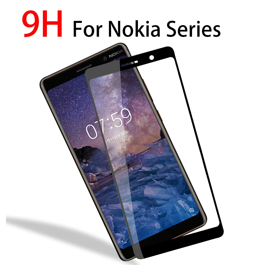 9 H закаленное стекло Полный celular протектор экрана для nokia 5 noki pureview Nok 6 noka 8 3 7 |