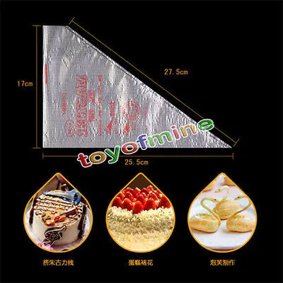 100 шт. помадка торт кекс Кондитерские украшения Обледенение кондитерский мешок