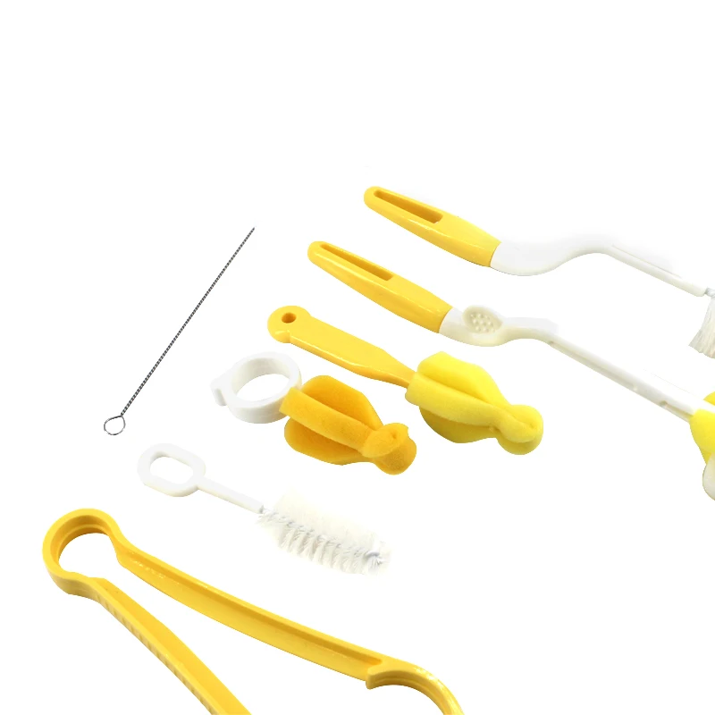 7 шт./компл. многофункциональная детская бутылочная щетка для мытья соска