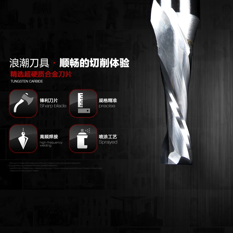 1/2*2*6 Карбид деревообрабатывающий вставной фрезы Вольфрамовая сталь 2 Флейта