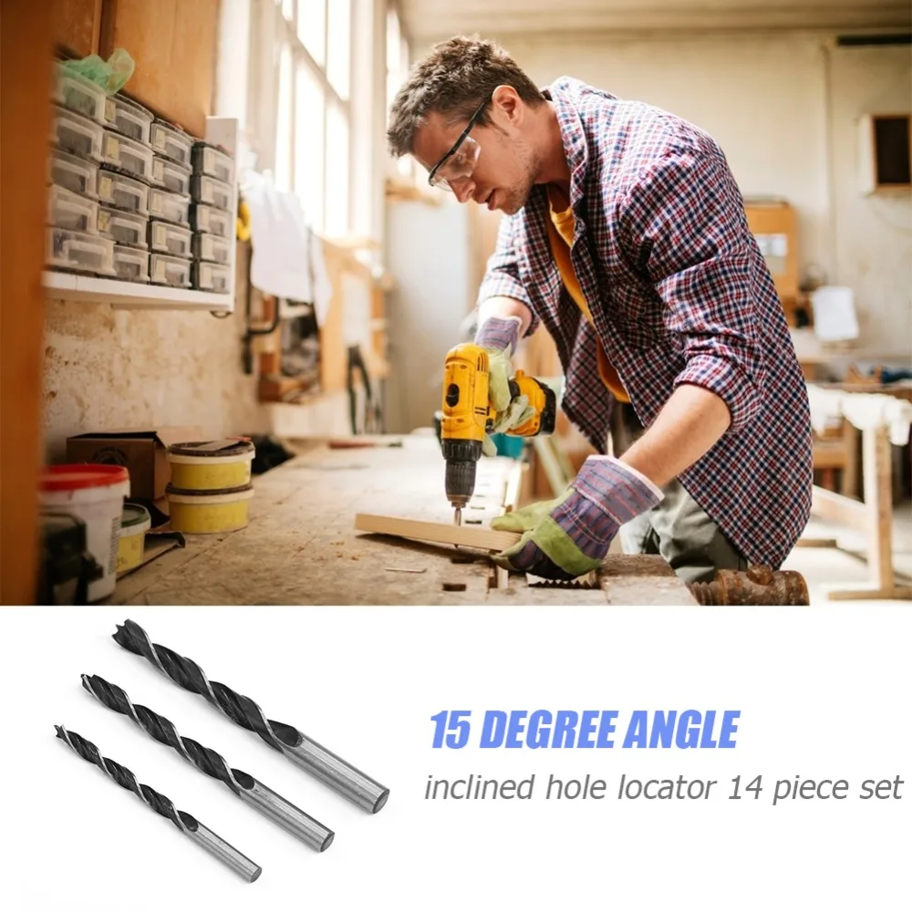 

Simple Angle inclined hole locator Kit 6/8/10mm Oblique Hole Locator Positioner
