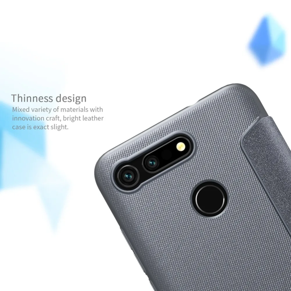 Чехол для huawei Honor V20 V10, роскошный блестящий флип-чехол NILLKIN, кожаный чехол, жесткая задняя крышка, Капа для Honor View 20 10, Nilkin, чехол для телефона