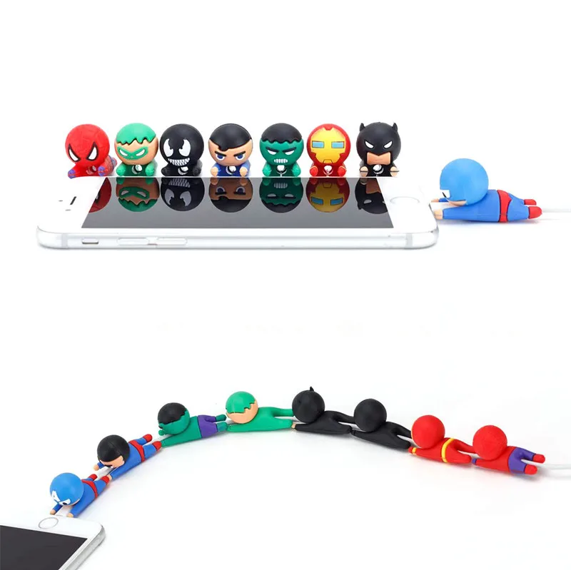 Newest Animal Lovely Anti-Break USB Data Cable Protector Universal Winder Saver for iPhone Charger Cord Cover | Электроника