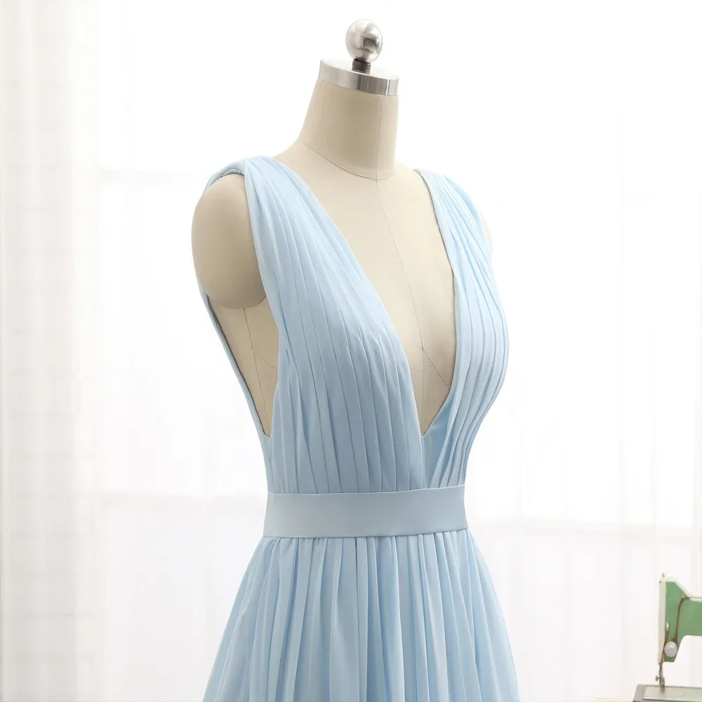 Шифоновое платье с v образным вырезом открытой спиной и шлейфом|red carpet dresses|formal